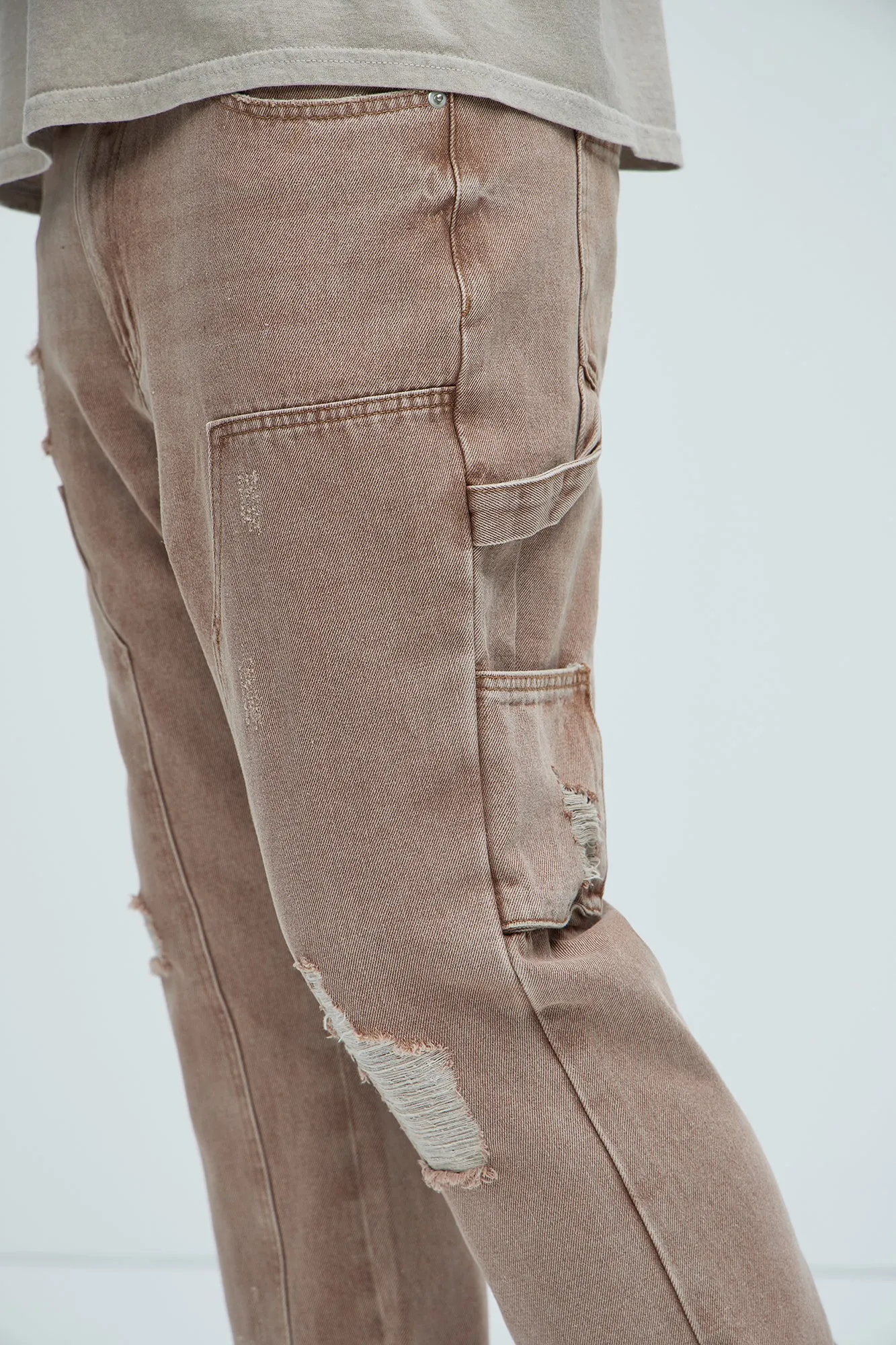 Aaron Carpenter Flare Jeans - Brown
