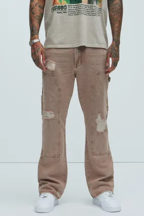 Aaron Carpenter Flare Jeans - Brown
