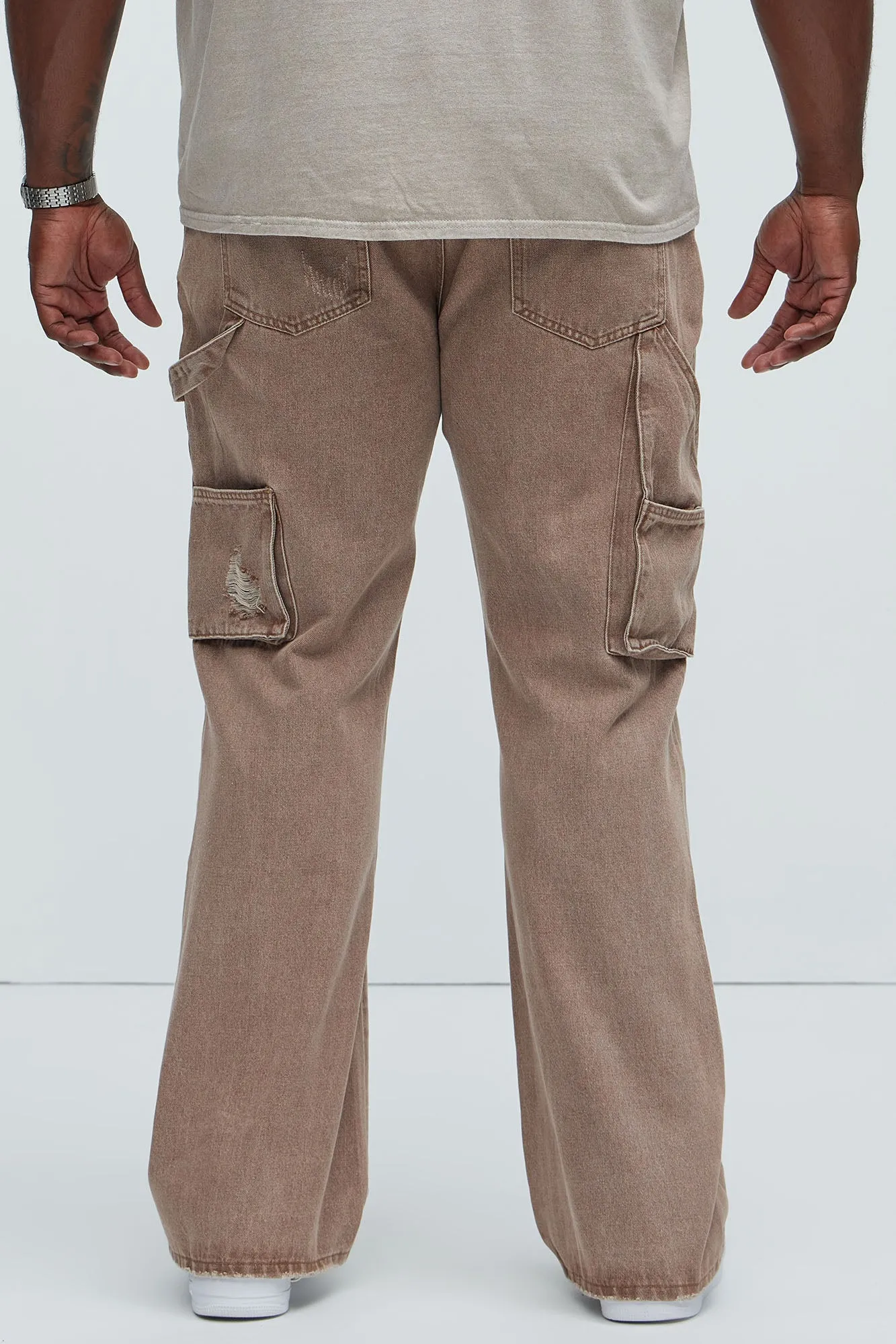 Aaron Carpenter Flare Jeans - Brown
