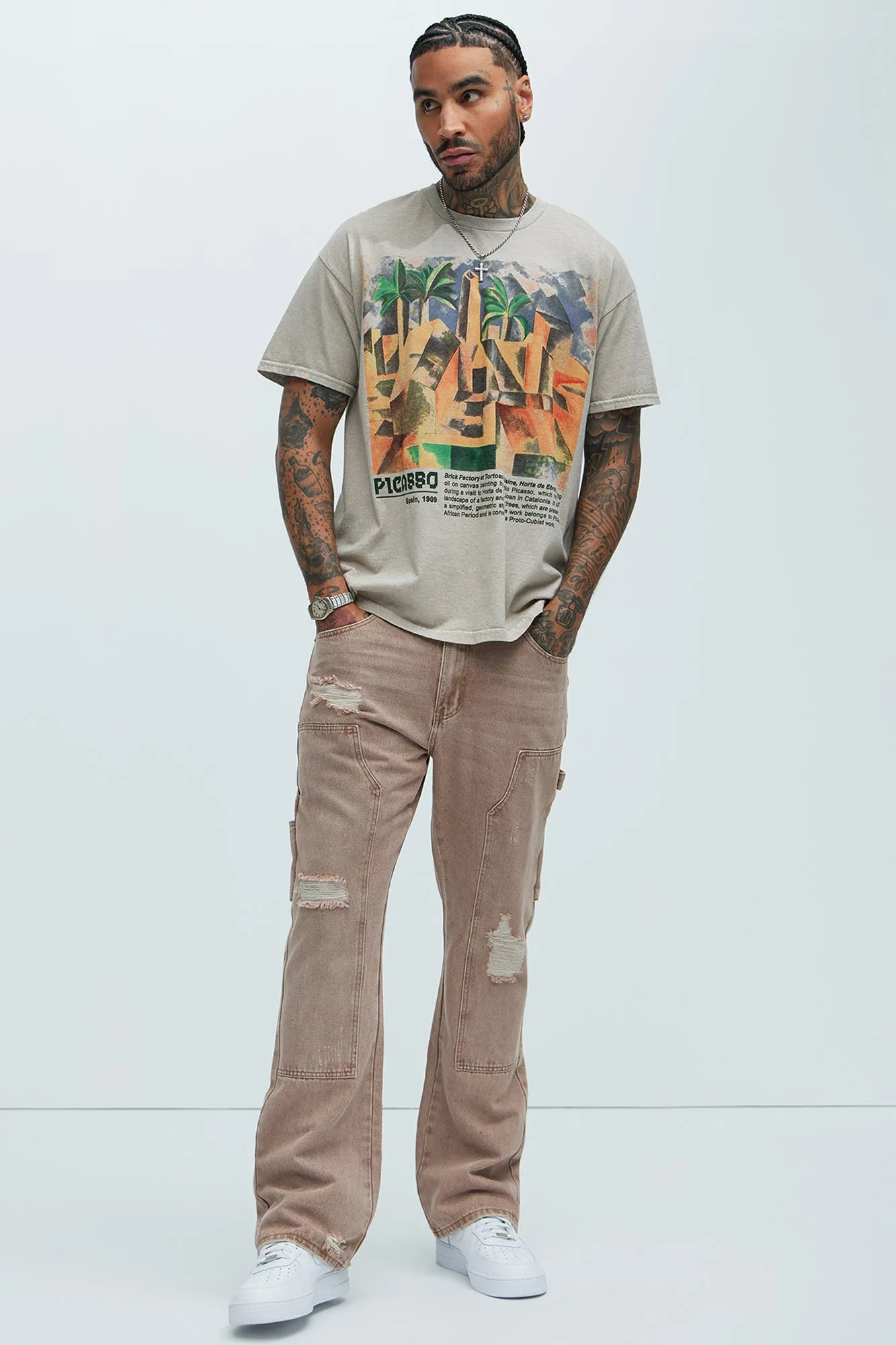 Aaron Carpenter Flare Jeans - Brown
