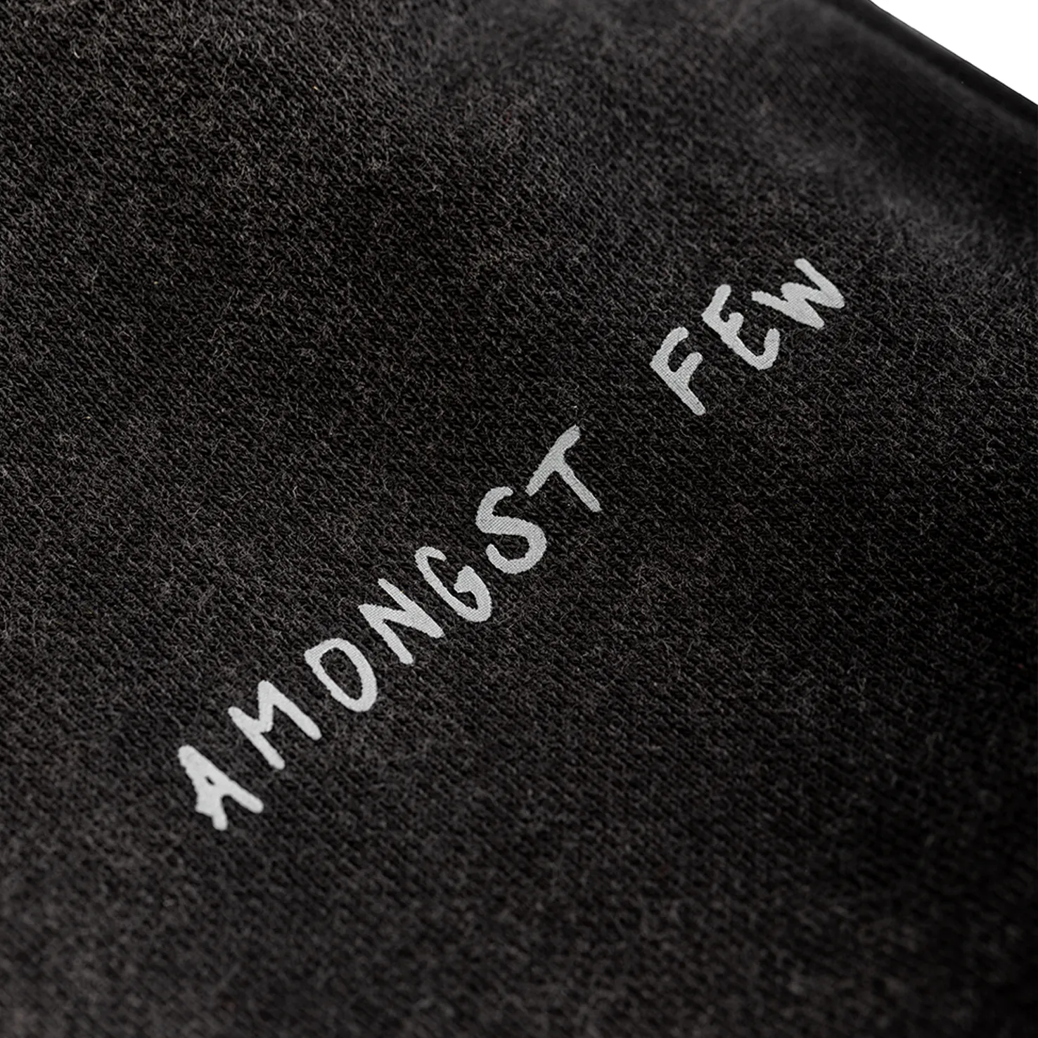 amongst few - Toddler Text Joggers (Washed Black)