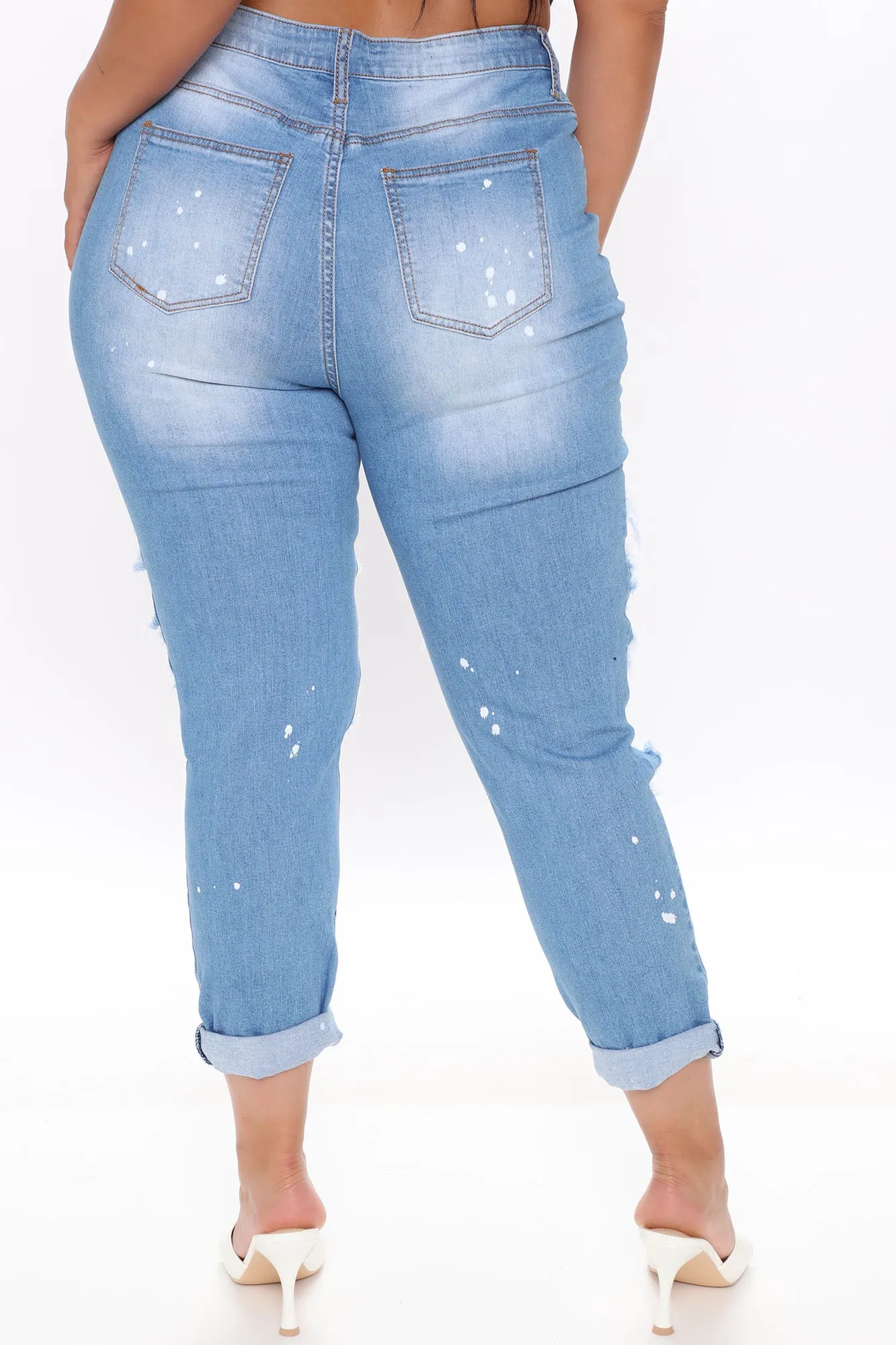 Artist In The Making Distressed Jeans - Medium Blue Wash