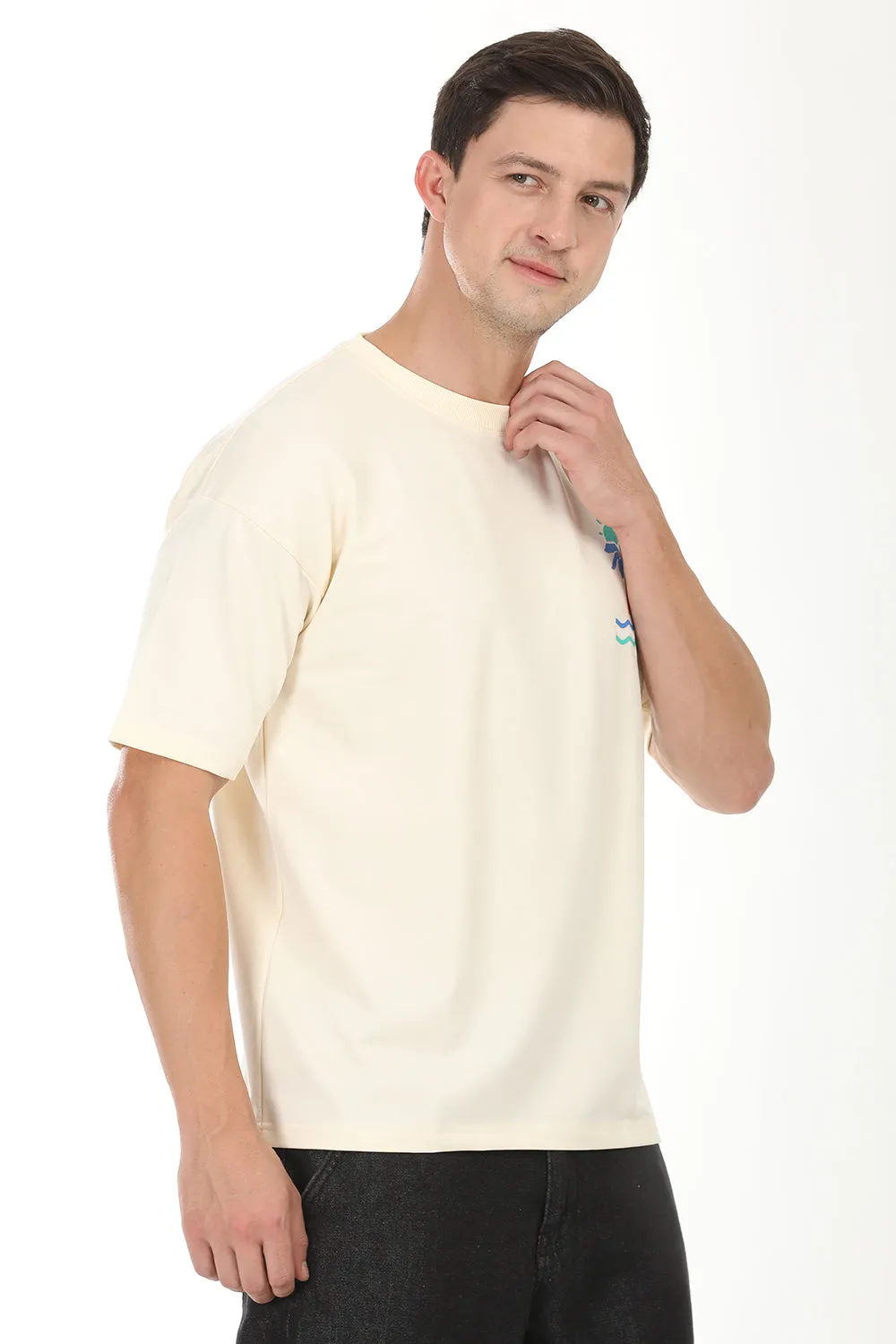 Beach head T-shirt: Cream