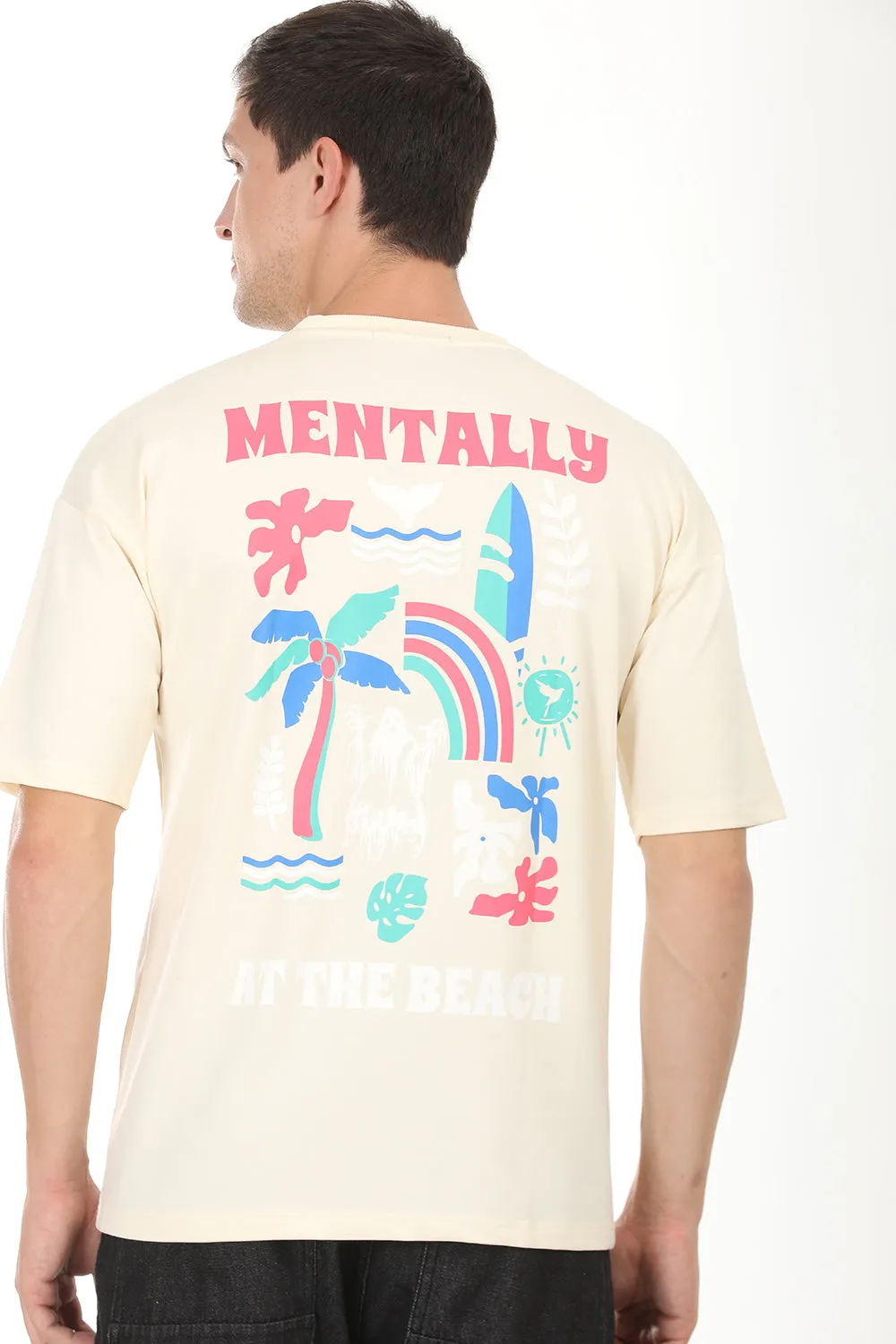 Beach head T-shirt: Cream