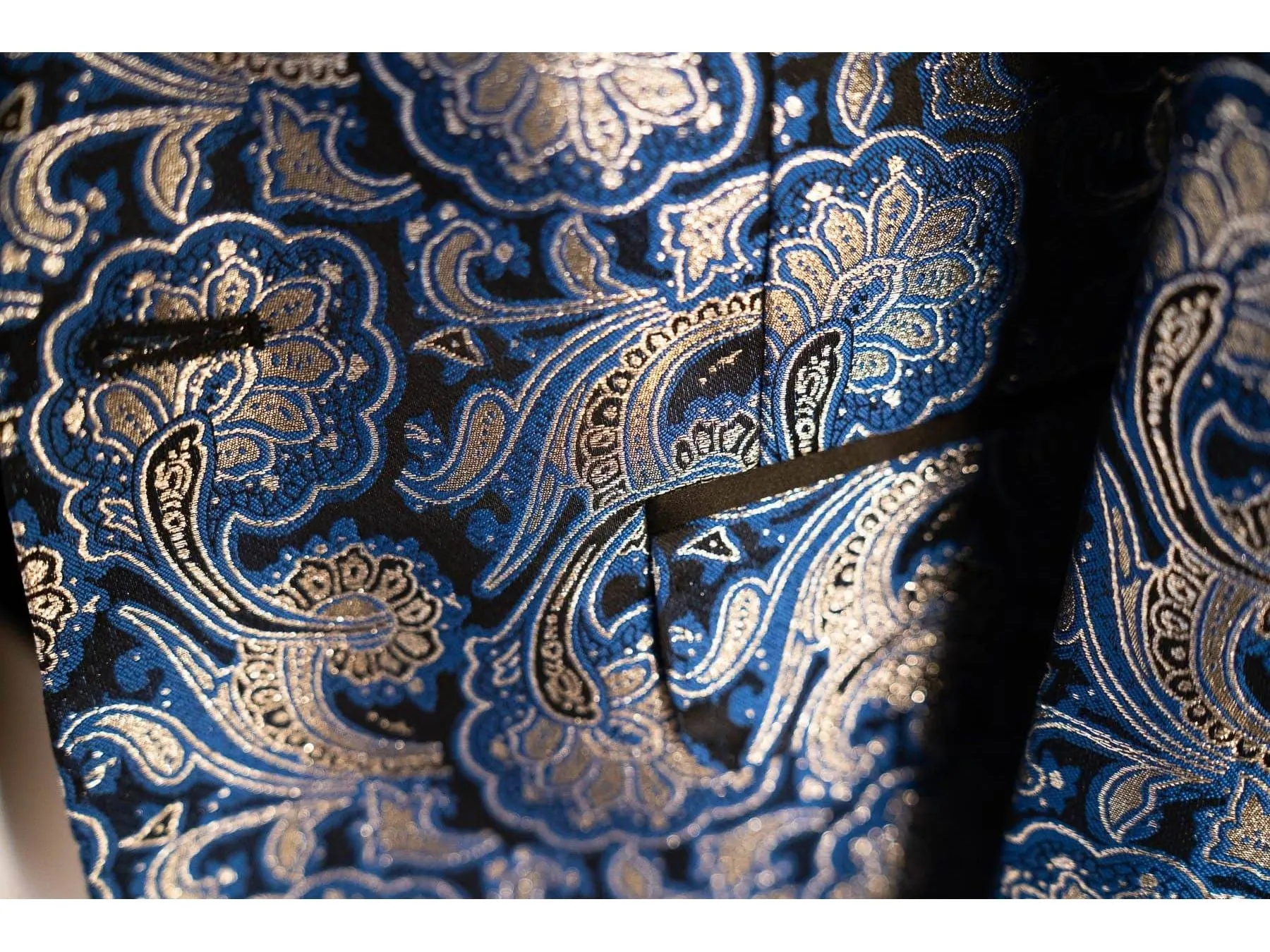 Blue Bellagio Paisley Dinner Jacket Tuxedo Rental