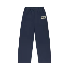 Broken Planet Basics Straight Leg Sweatpants - Outer Space Blue