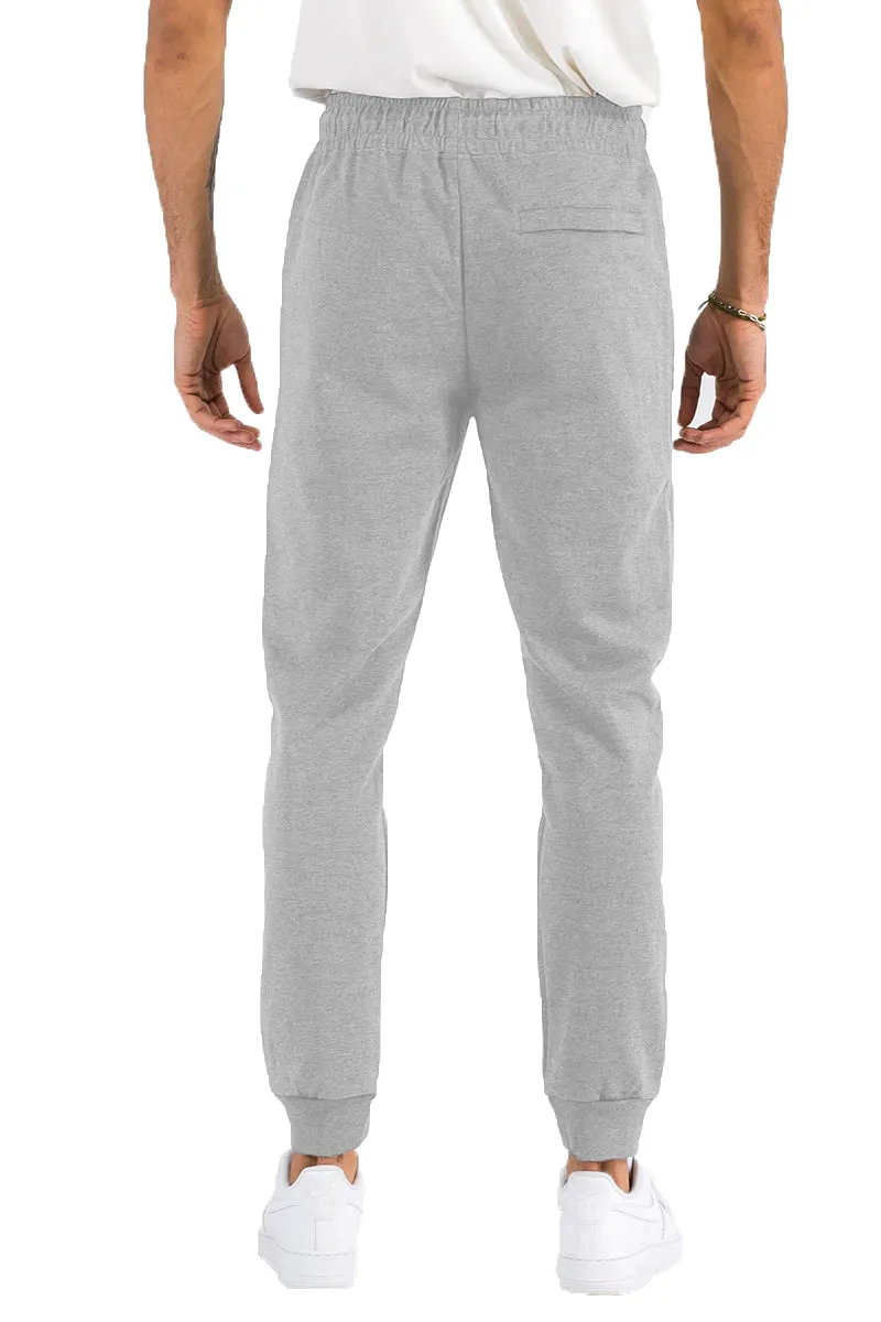Classic Comfort Men's Heathered Cotton Blend Sweatpants