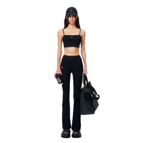 Compass Hug High-Waisted Sports Flared Pants Black
