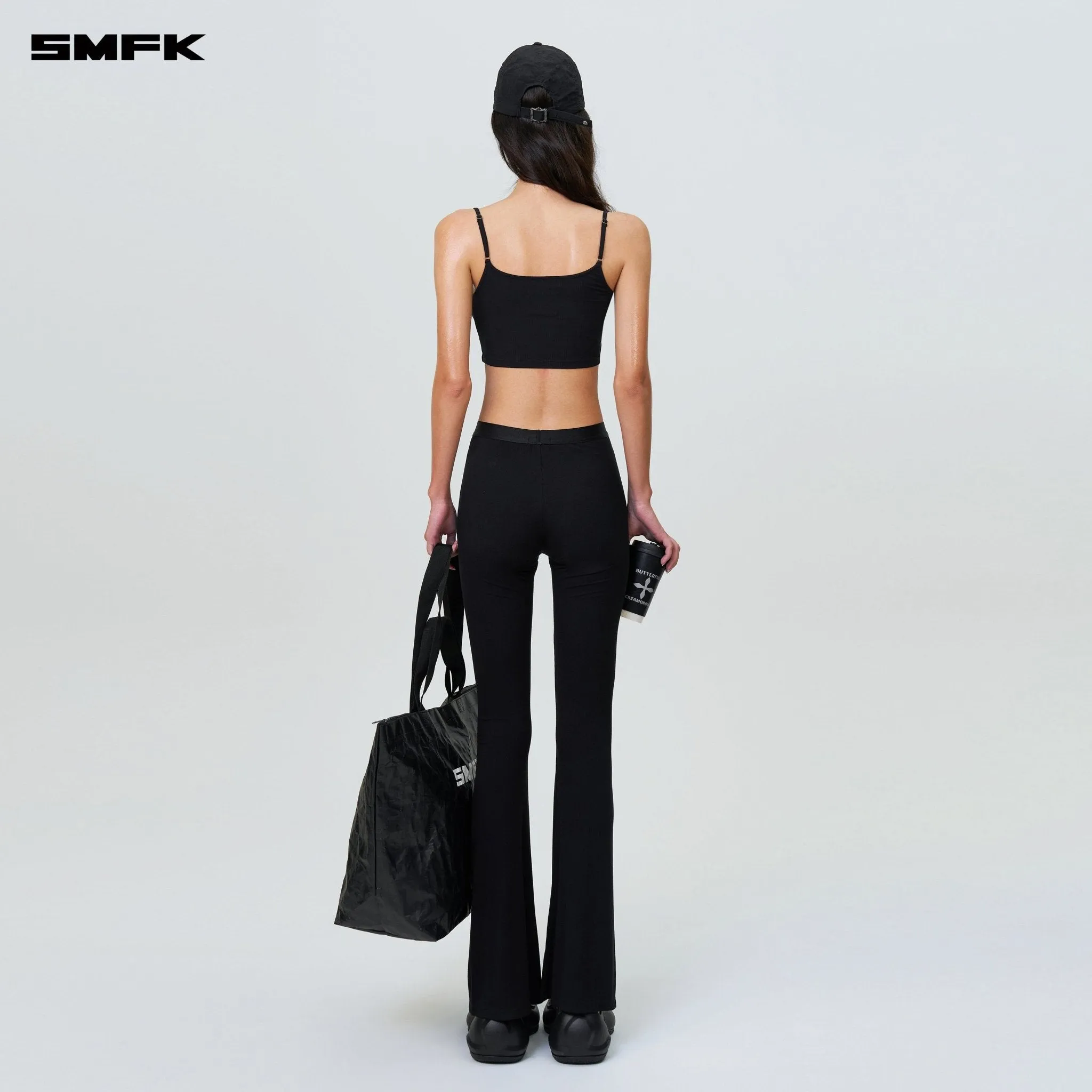 Compass Hug High-Waisted Sports Flared Pants Black