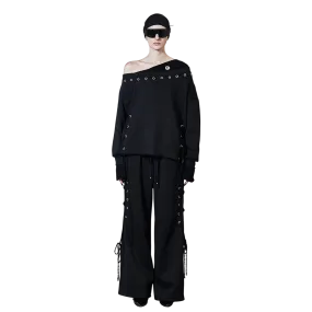 Corset Sweatshirt Set-up Pants