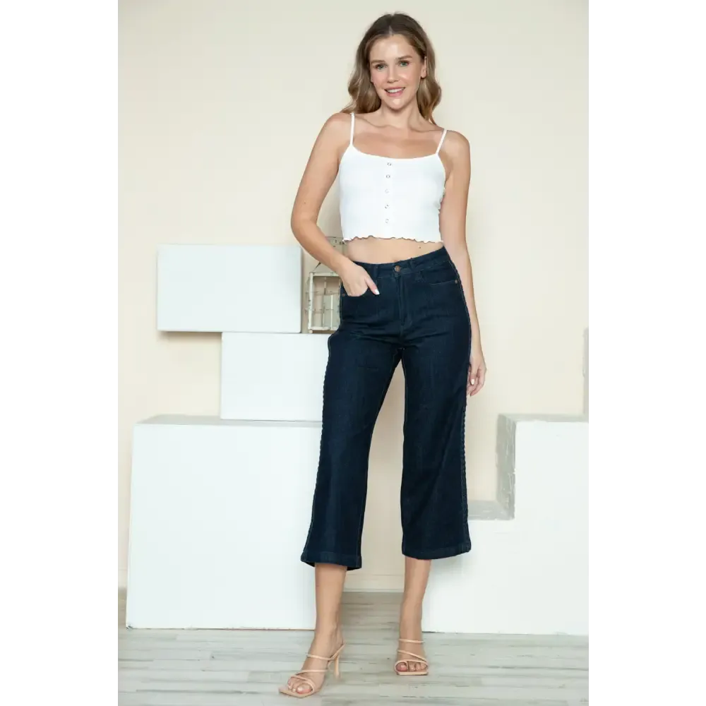 Discover Judy Blue Luxury Fashion for Women with Unique Braid Detail Jeans