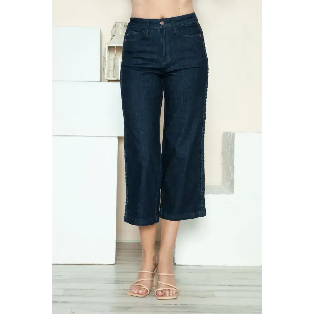 Discover Judy Blue Luxury Fashion for Women with Unique Braid Detail Jeans