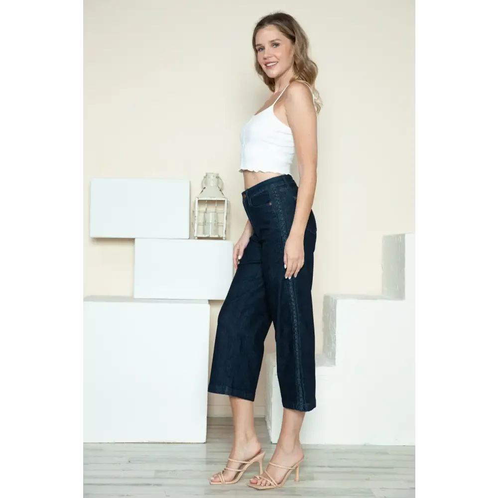 Discover Judy Blue Luxury Fashion for Women with Unique Braid Detail Jeans