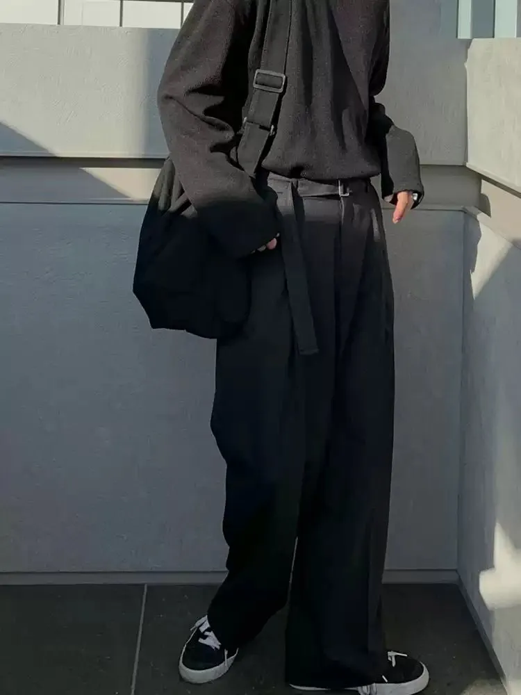 Drape straight pants OR3810