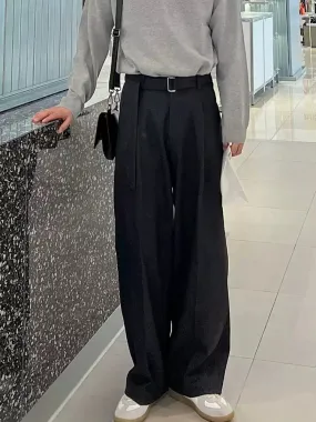 Drape straight pants OR3810