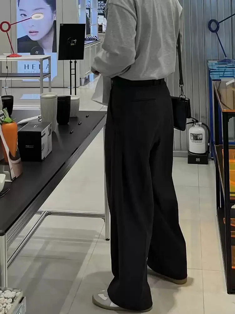 Drape straight pants OR3810