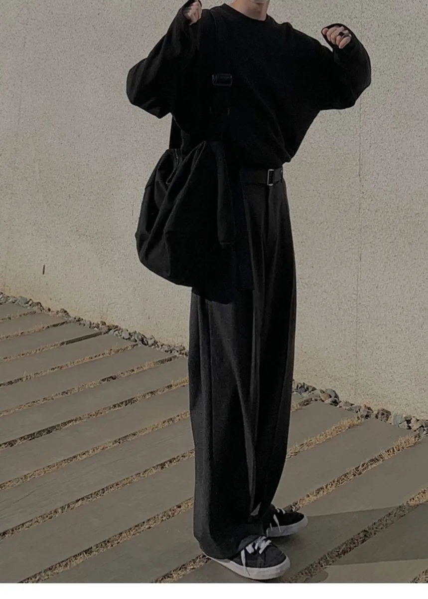 Drape straight pants OR3810