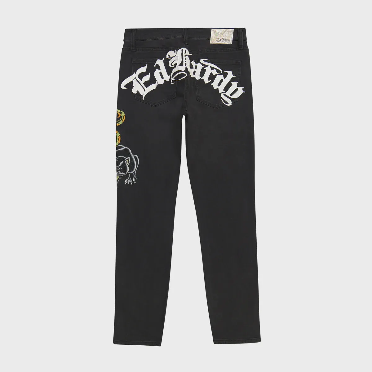 Ed Hardy Dagger Skull Slim Taper Jeans - Black