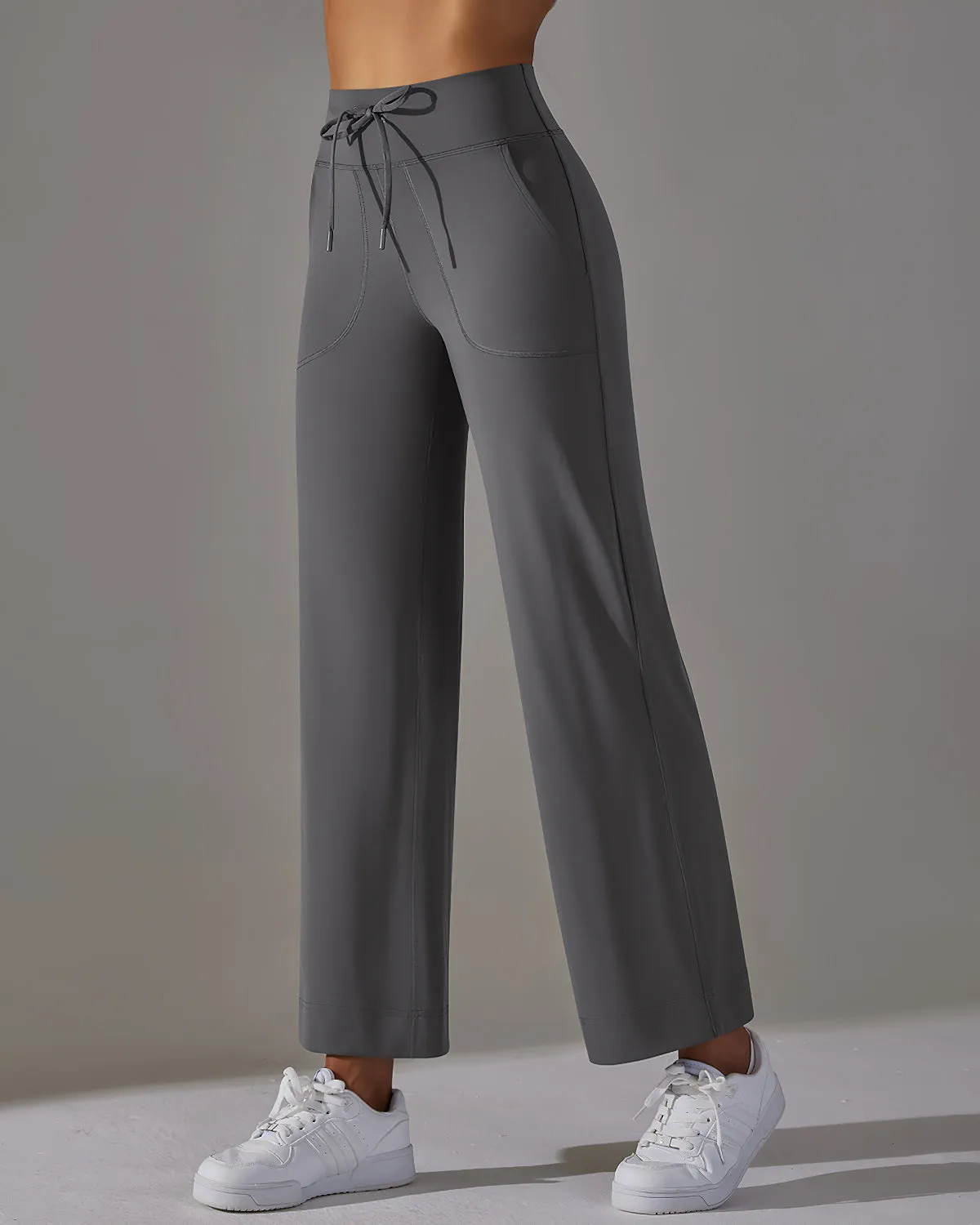 Fern Flare Pocket Leggings - Grey