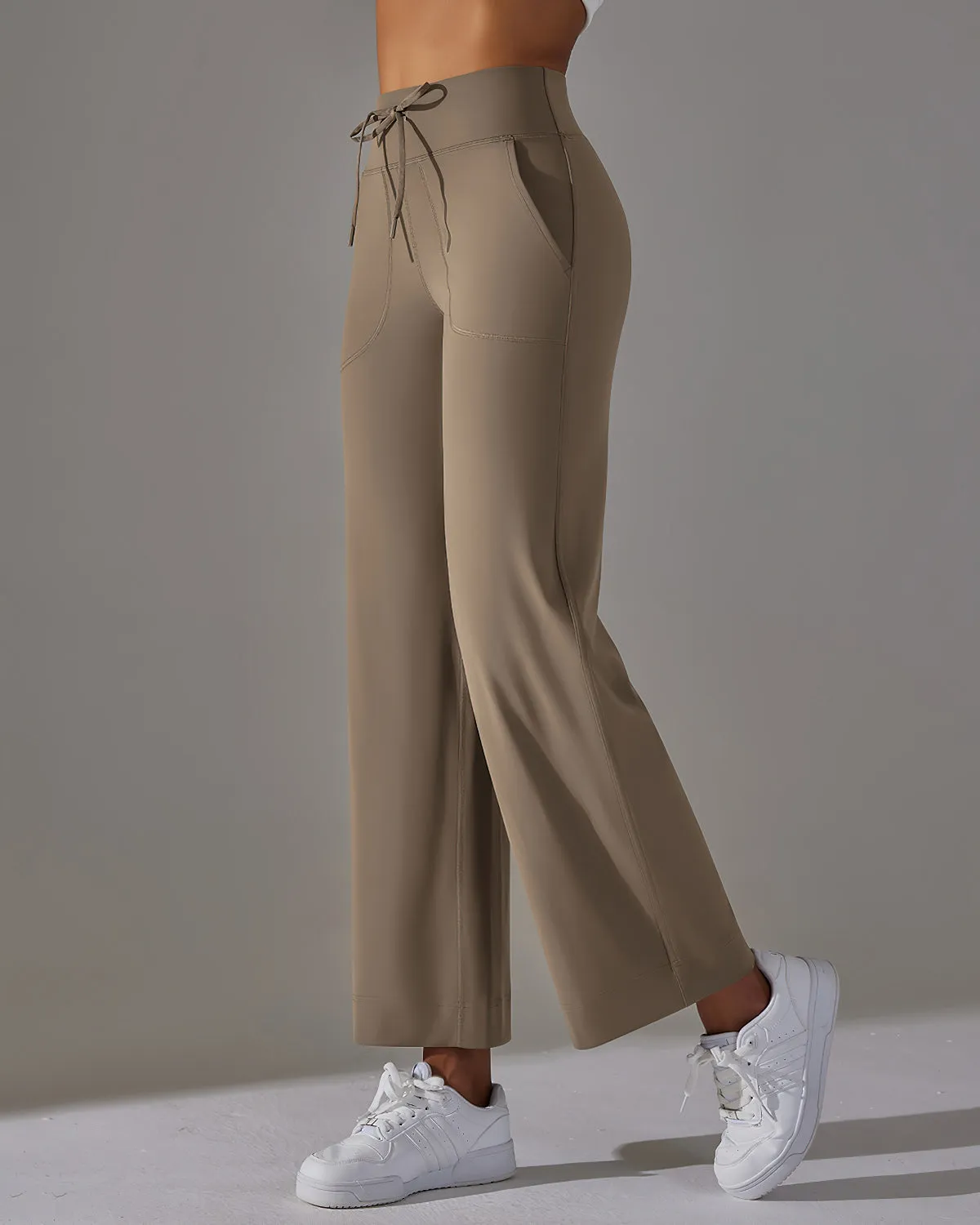 Fern Flare Pocket Leggings - Khaki