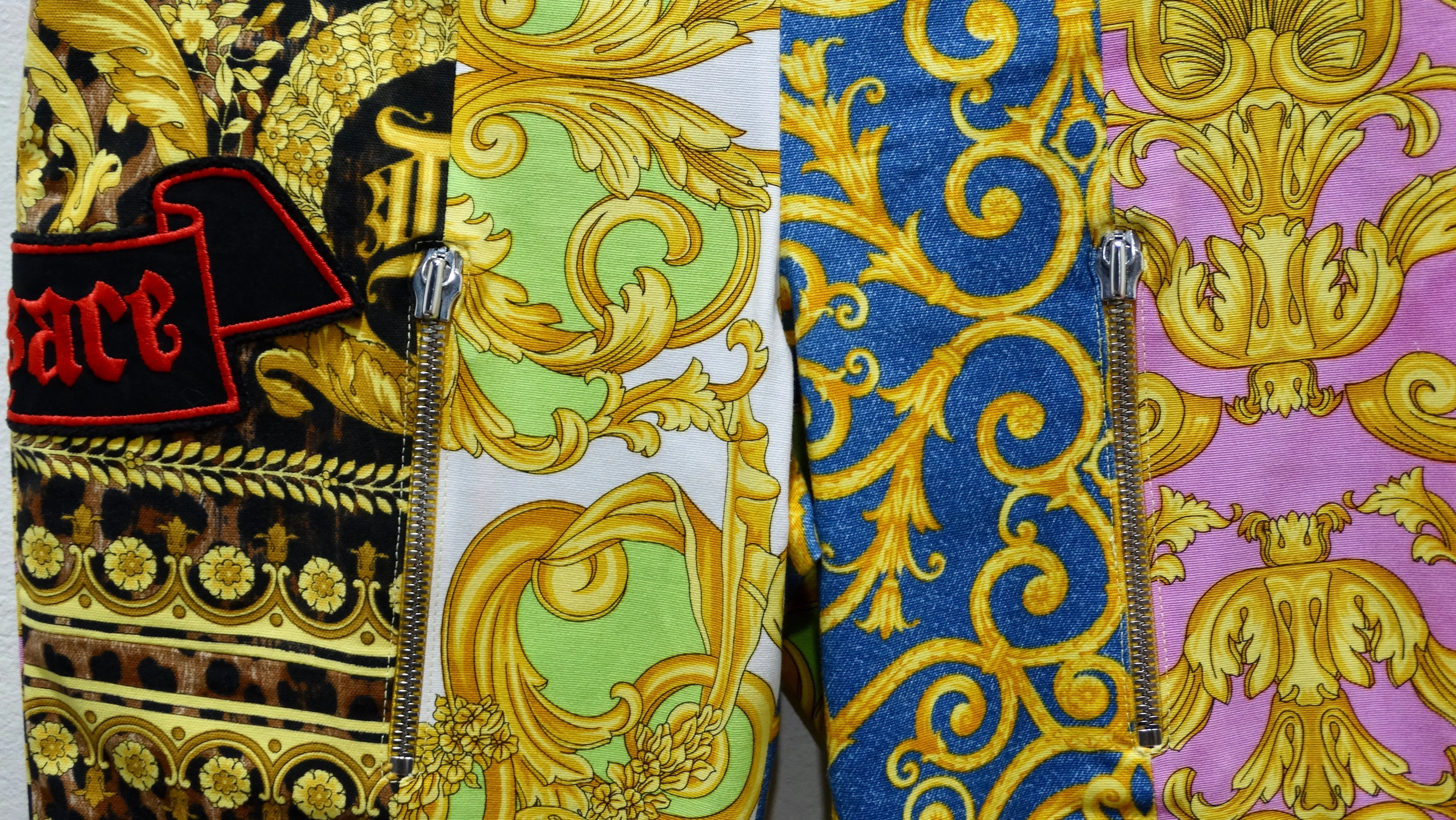 Gianni Versace Patchwork Print Pants