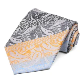 Golden Yellow Vernon Paisley Necktie