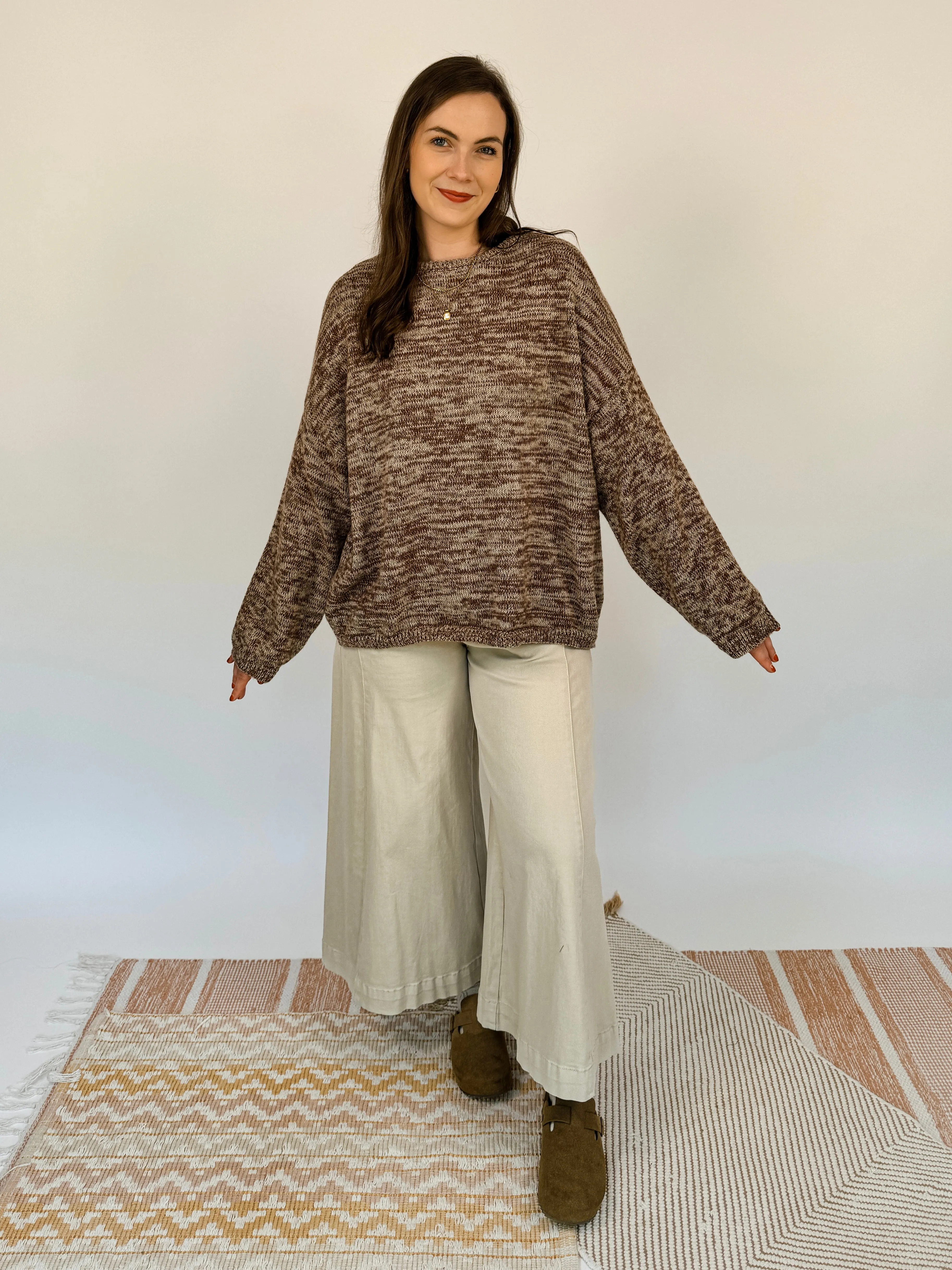 Gracie Oversized Heather Sweater