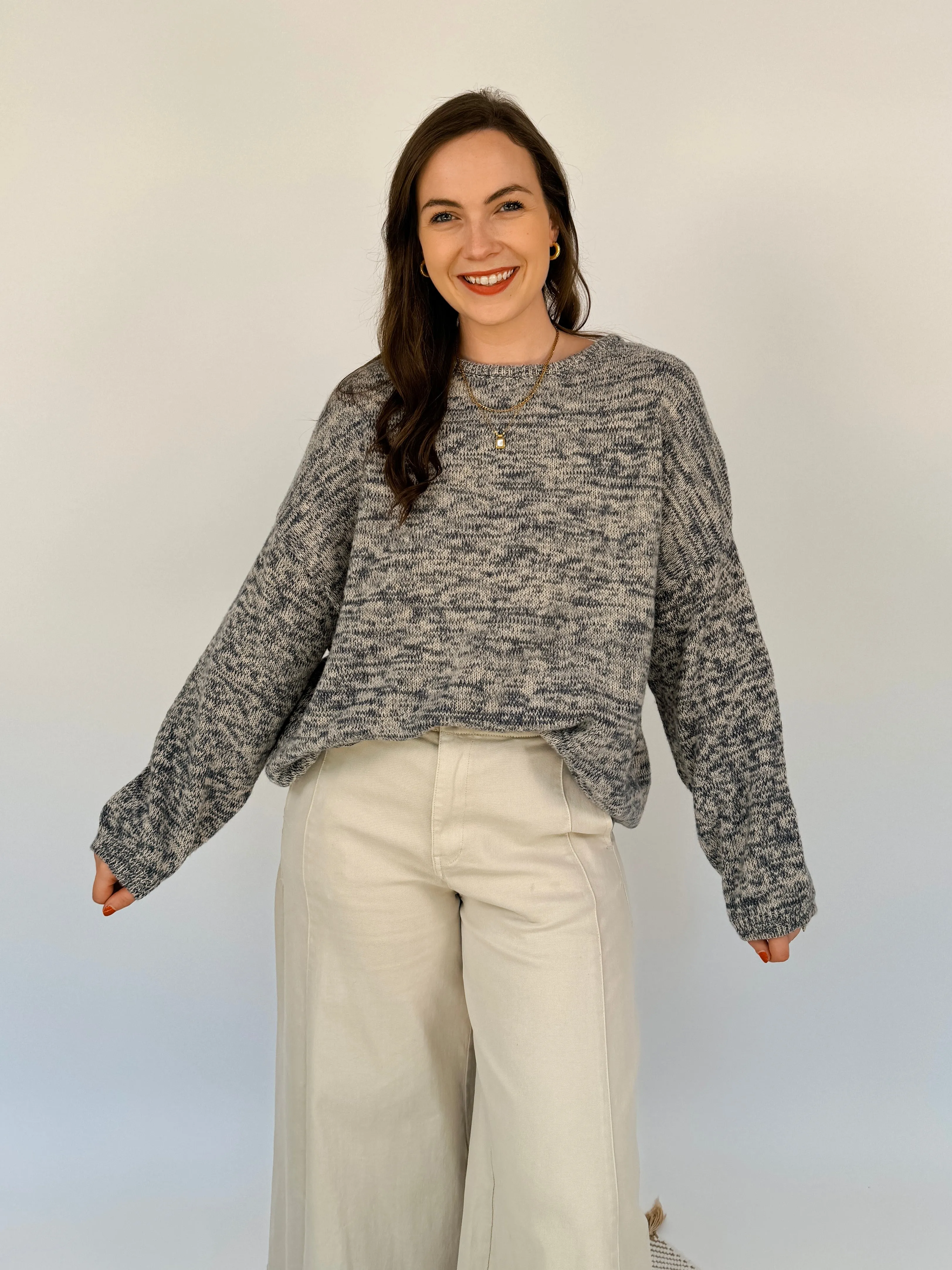 Gracie Oversized Heather Sweater