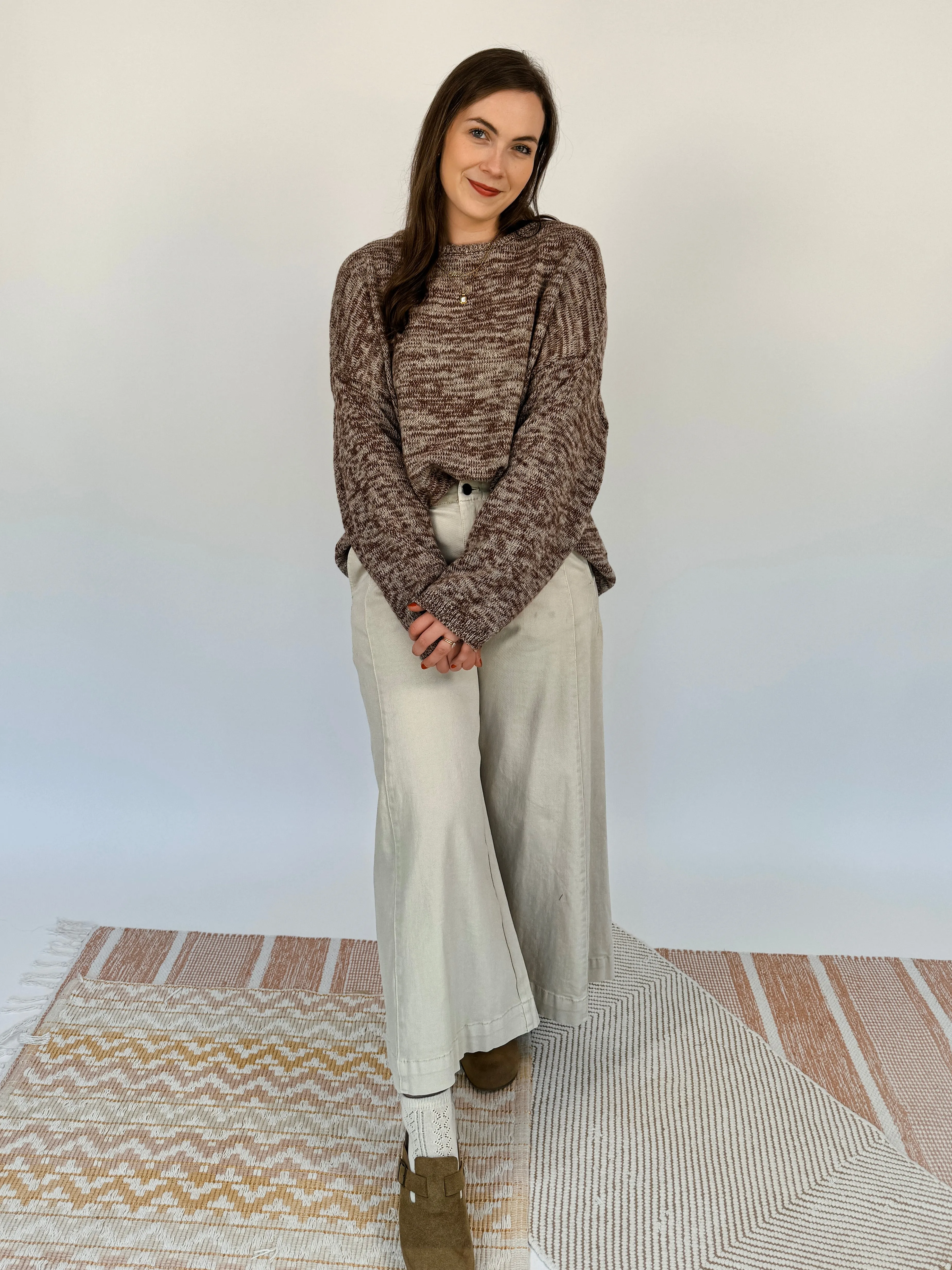 Gracie Oversized Heather Sweater