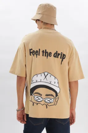 IZI Specials: Feel the Drip Tee (Beige)