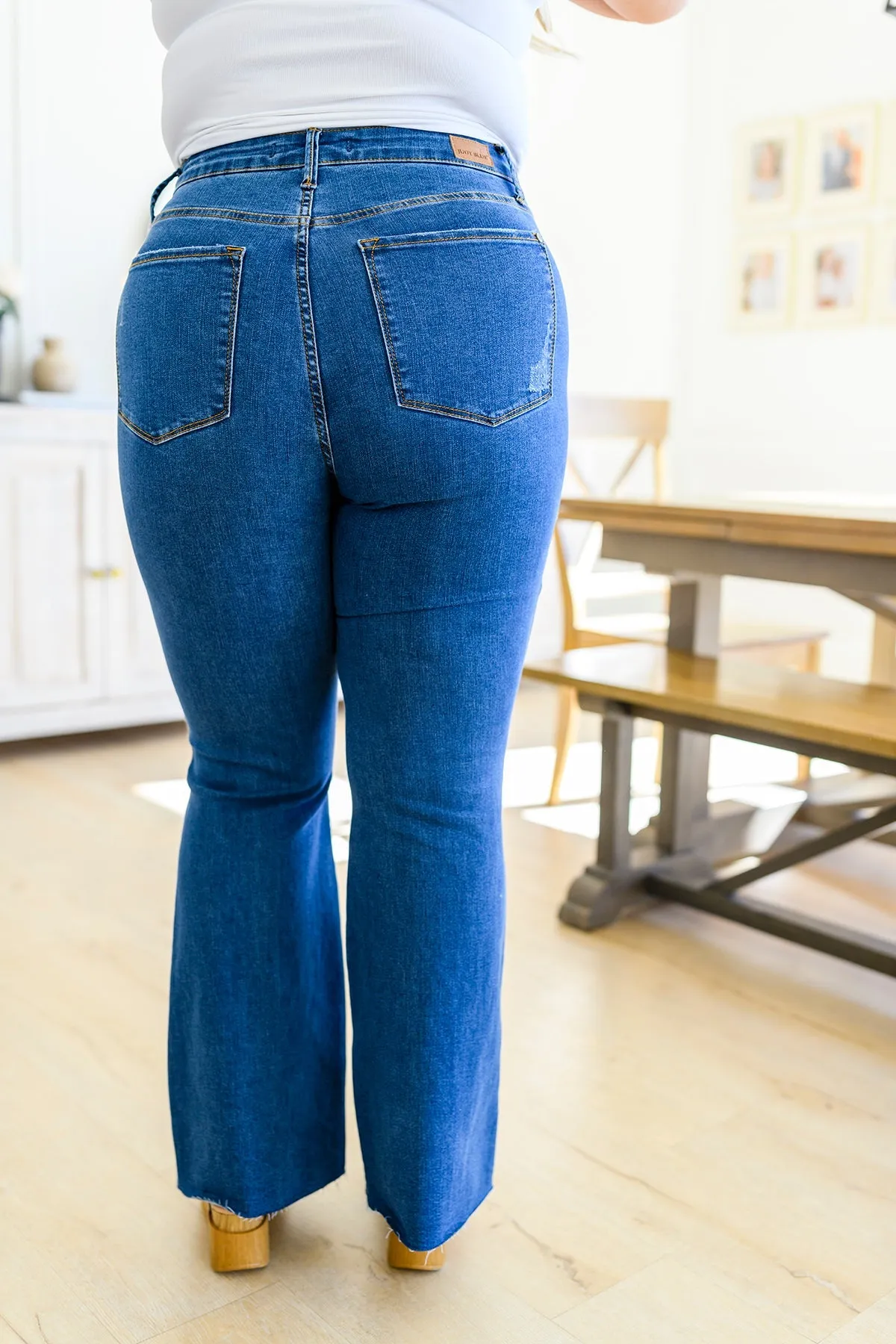 Judy Blue Holding On Tight High Rise Tummy Control Flared Jeans