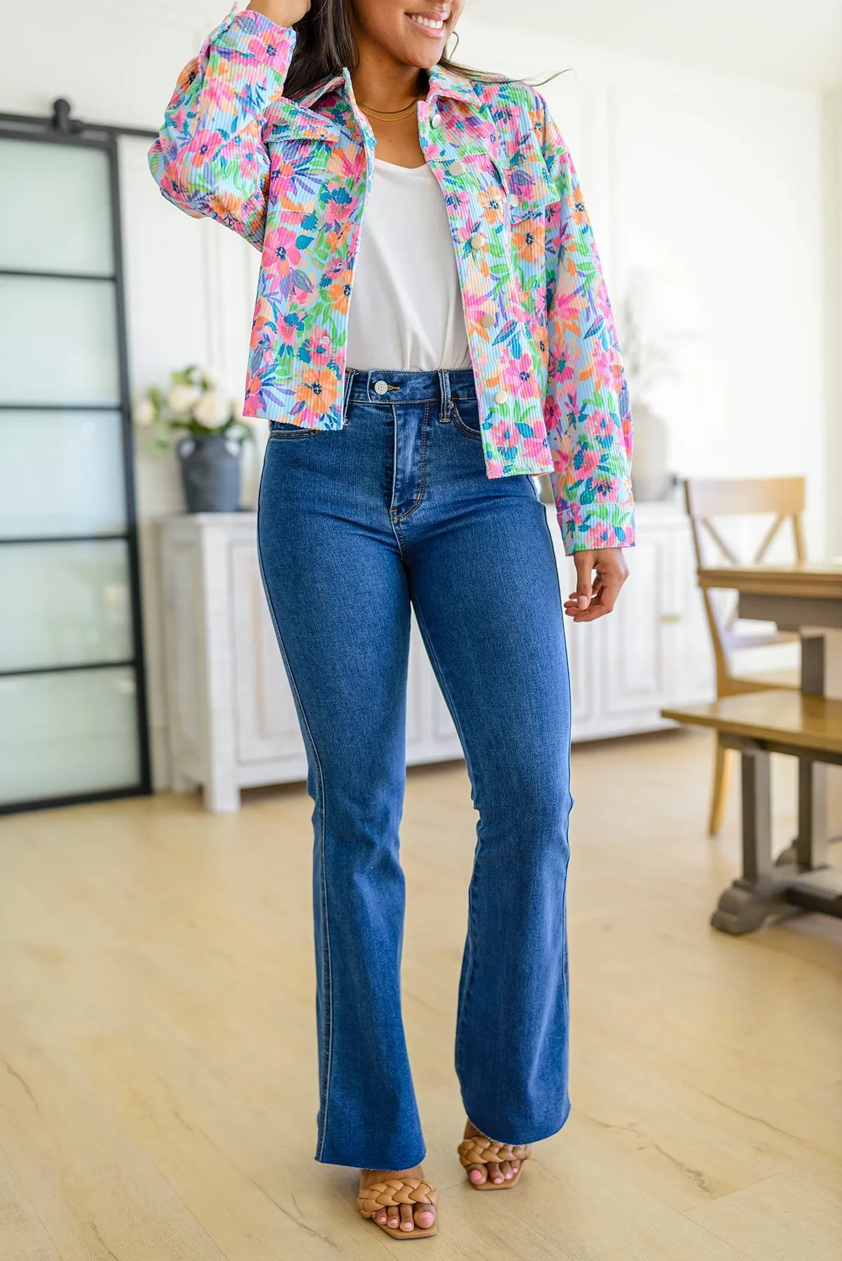 Judy Blue Holding On Tight High Rise Tummy Control Flared Jeans