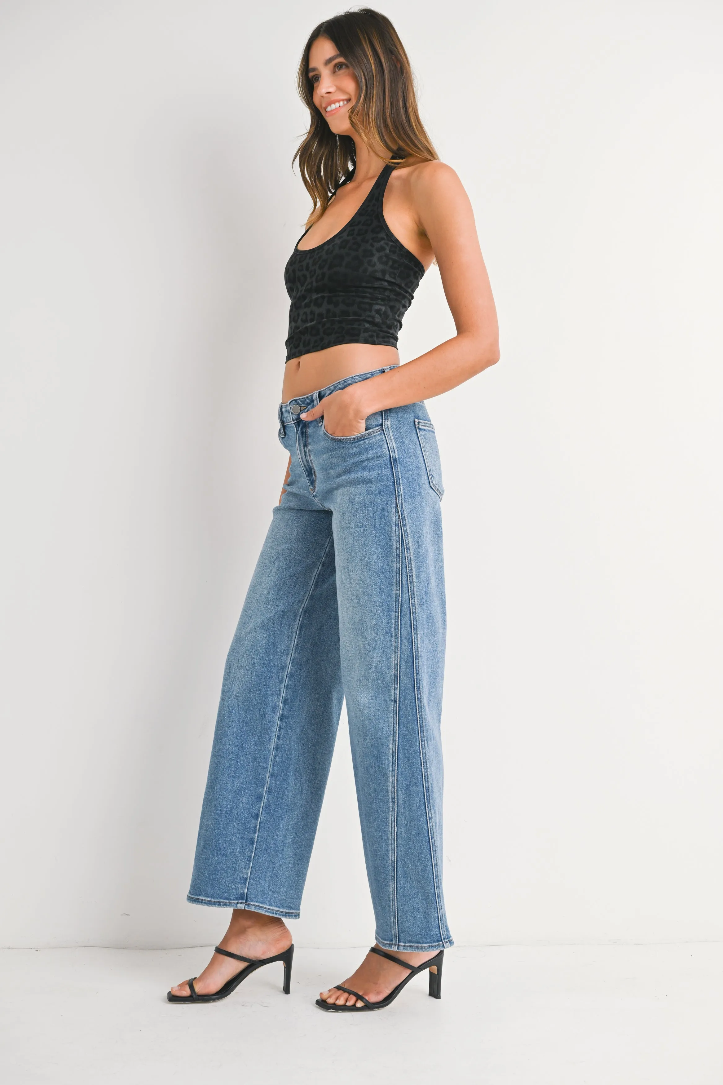 Just Black - Seamed Wide Leg