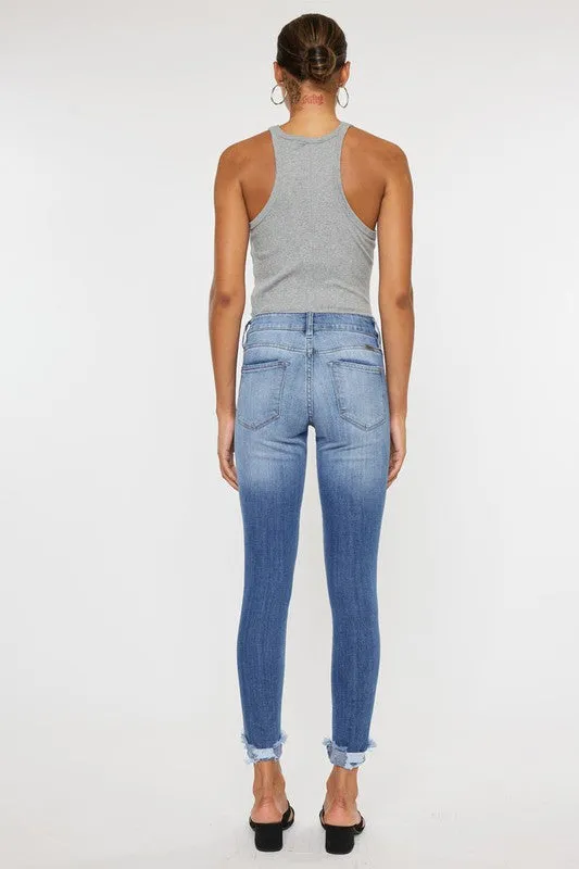 Kancan Mid Rise Alix Ankle Skinny Jean