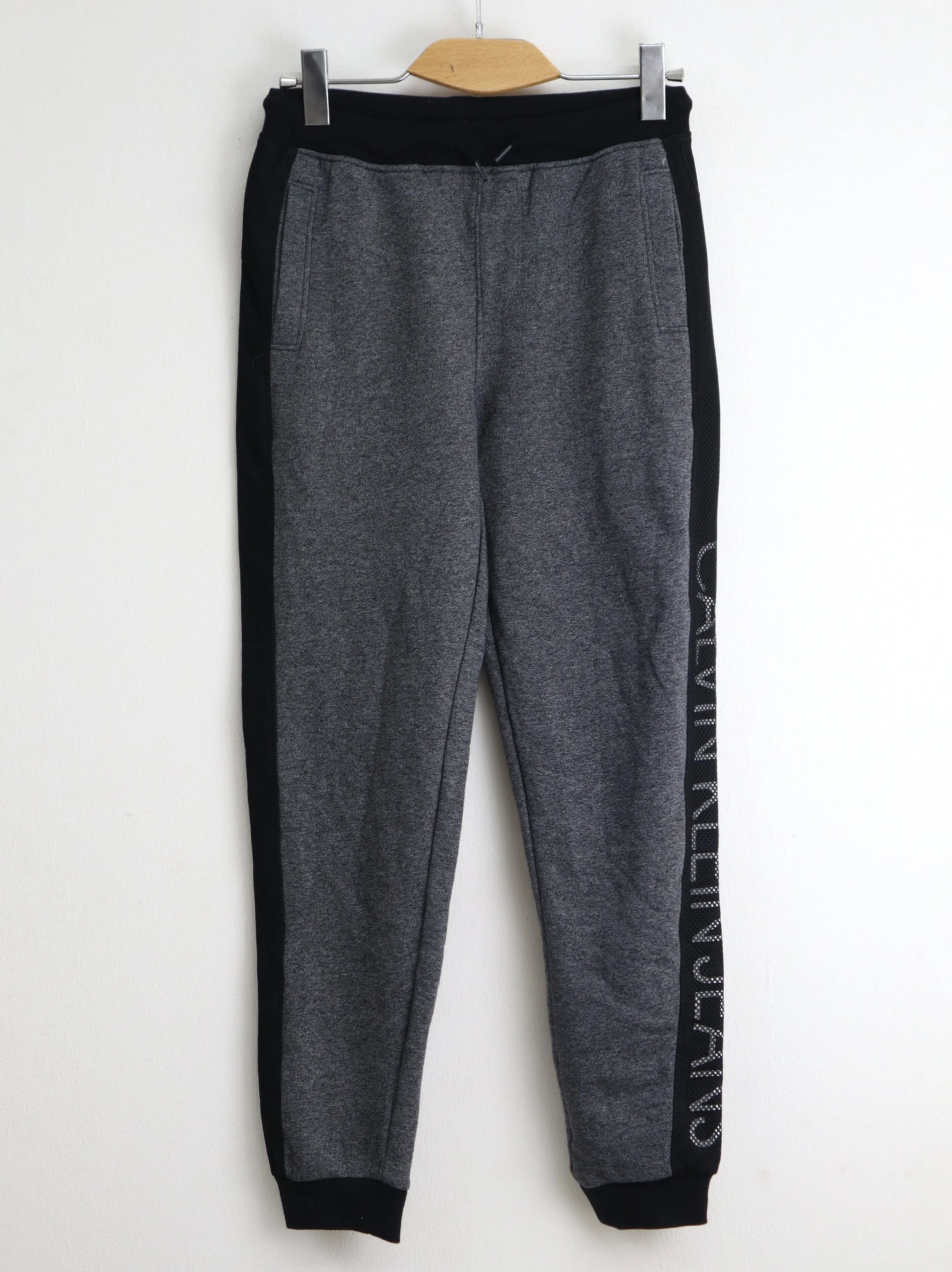 Kids Boy's Colorblocked Fleece Joggers,Grey/Black