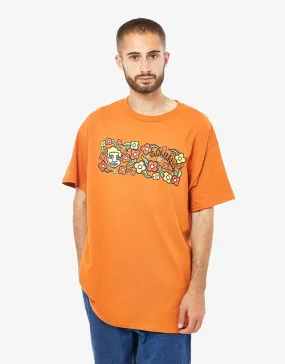Krooked Sweatpants T-Shirt - Orange/Multi