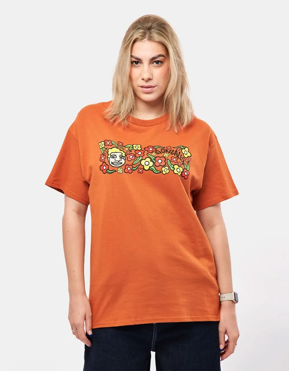 Krooked Sweatpants T-Shirt - Orange/Multi