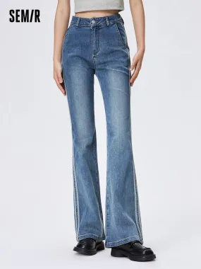 Ladies' Stretch Denim Cool Sunscreen Flared Pants