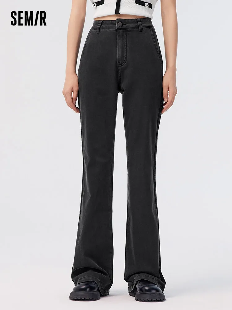 Ladies' Stretch Denim Cool Sunscreen Flared Pants