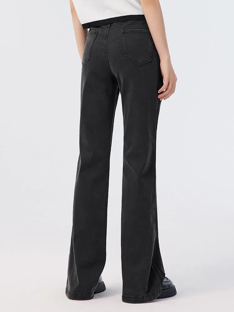 Ladies' Stretch Denim Cool Sunscreen Flared Pants