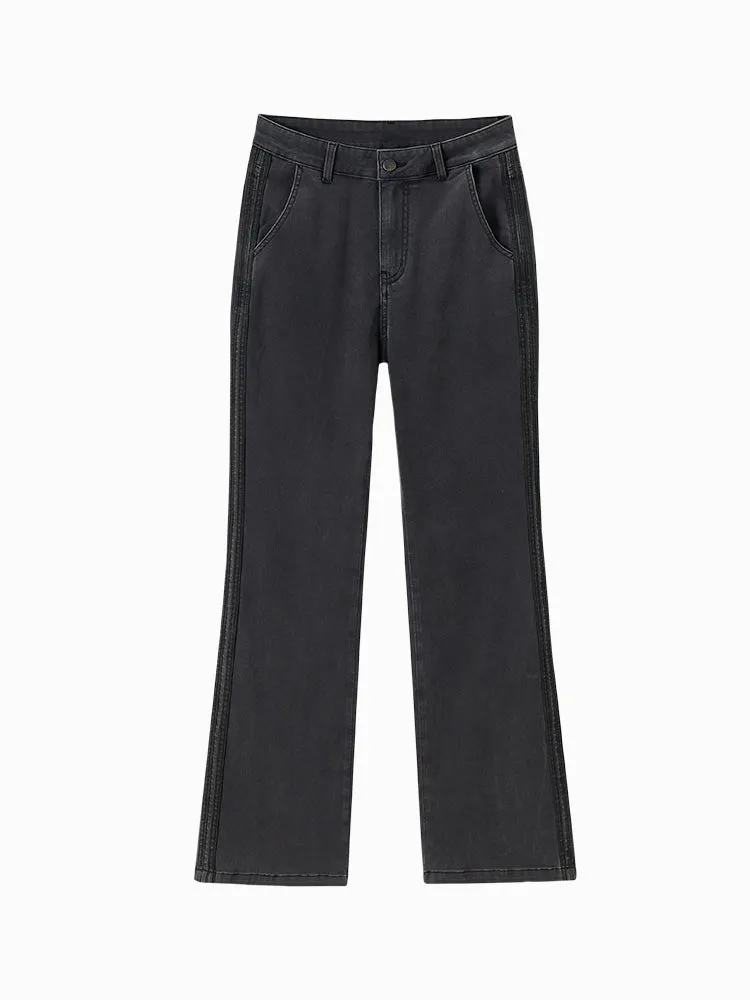 Ladies' Stretch Denim Cool Sunscreen Flared Pants