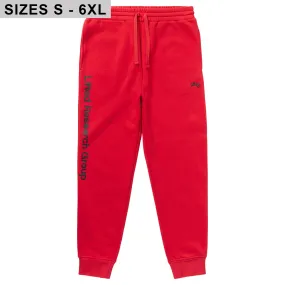 LIFTED SCRIPT JOGGER SWEATPANTS - RED