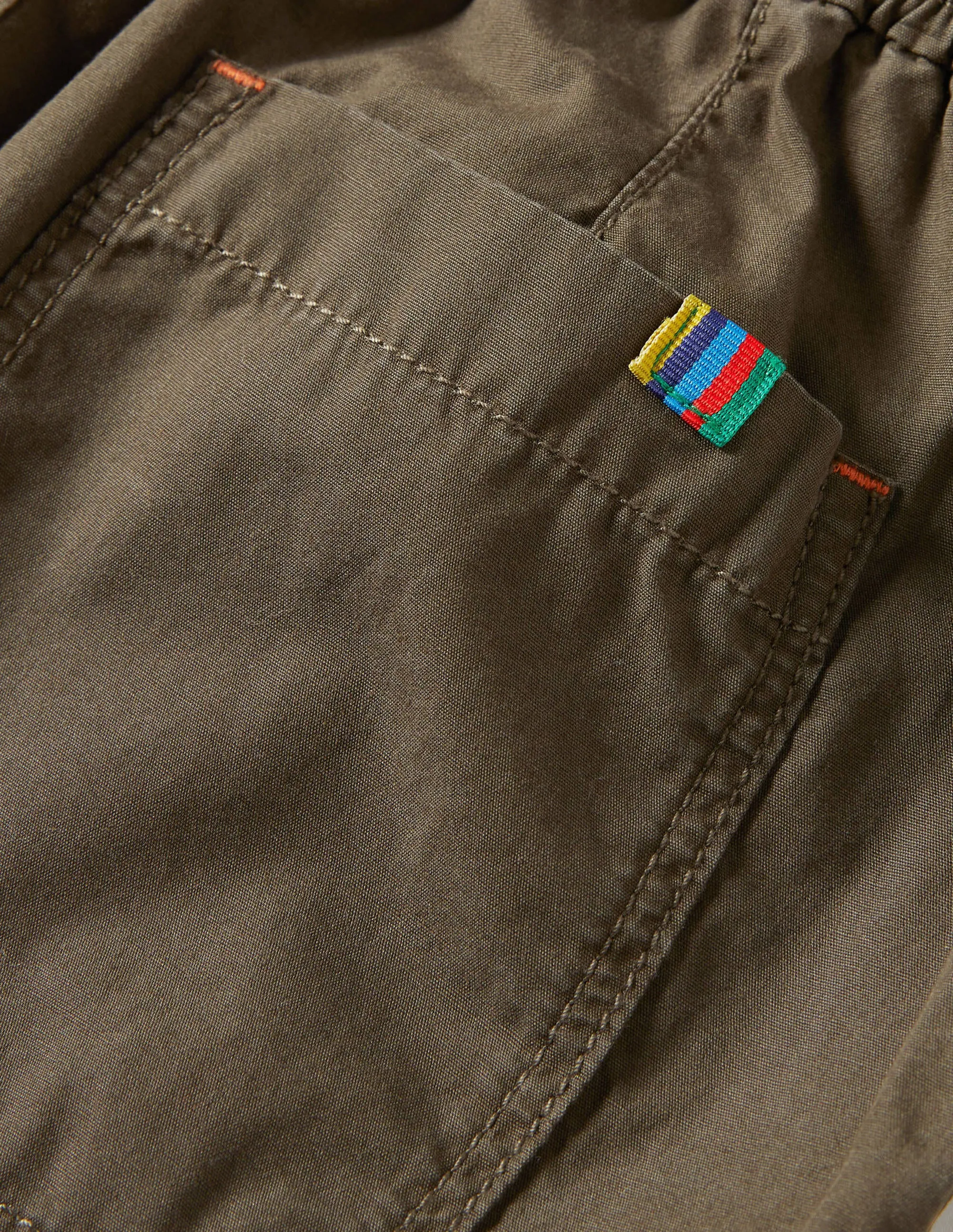 Lined Trousers-Khaki Green