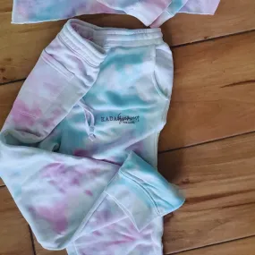 Logo Cotton Candy Tie Dye Pants