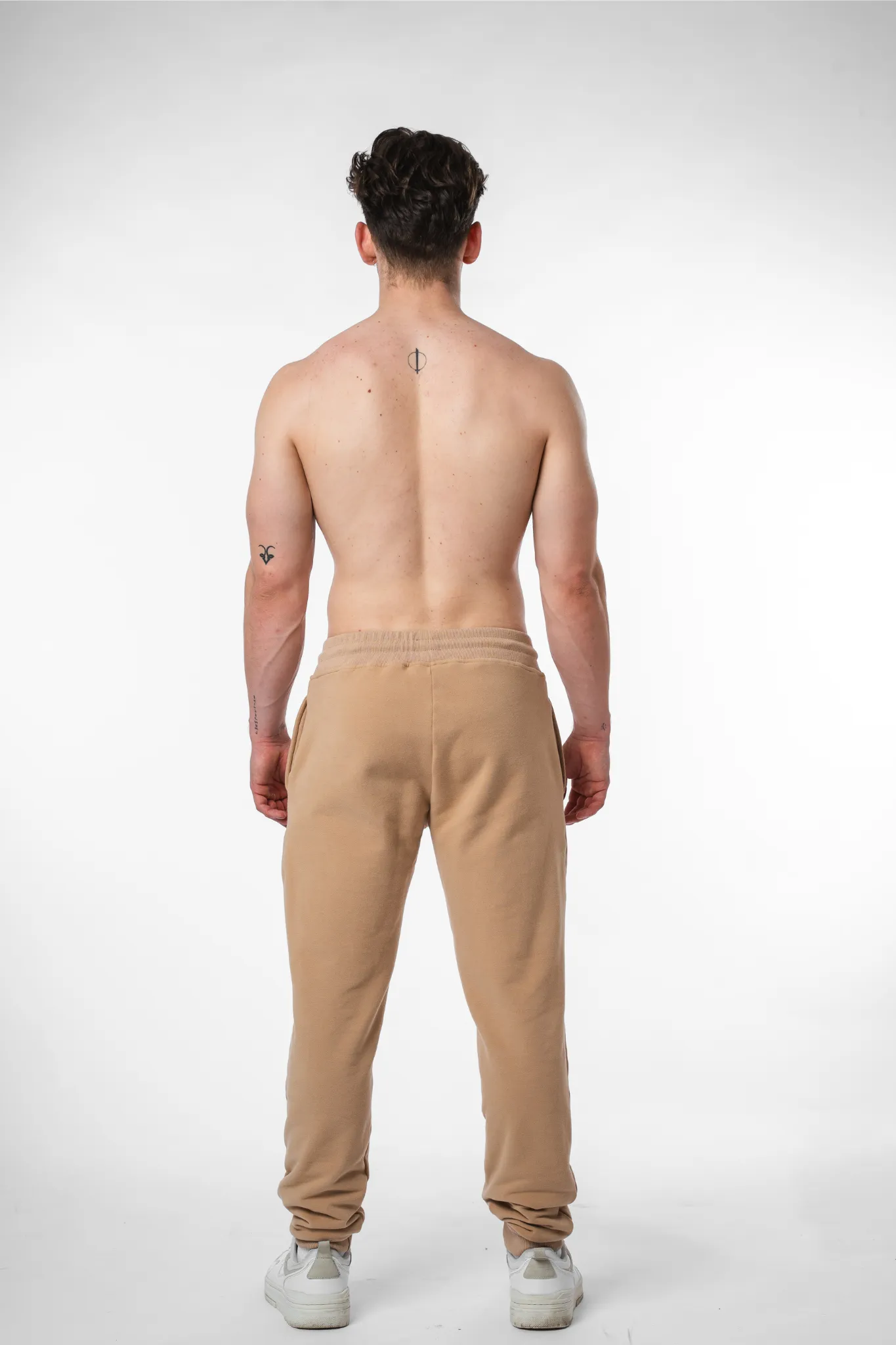 Loose Fit Sweatpants Cotton - Sandfarben 340gsm