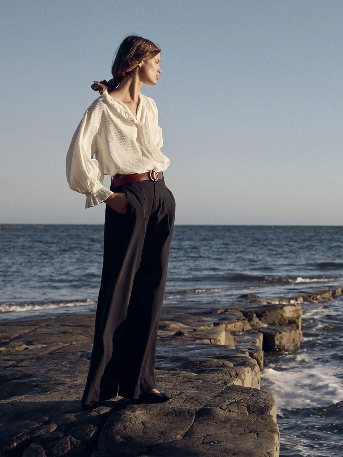 Luca Wide Trouser - Black