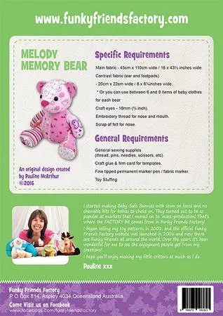Melody Memory Bear # FF4644