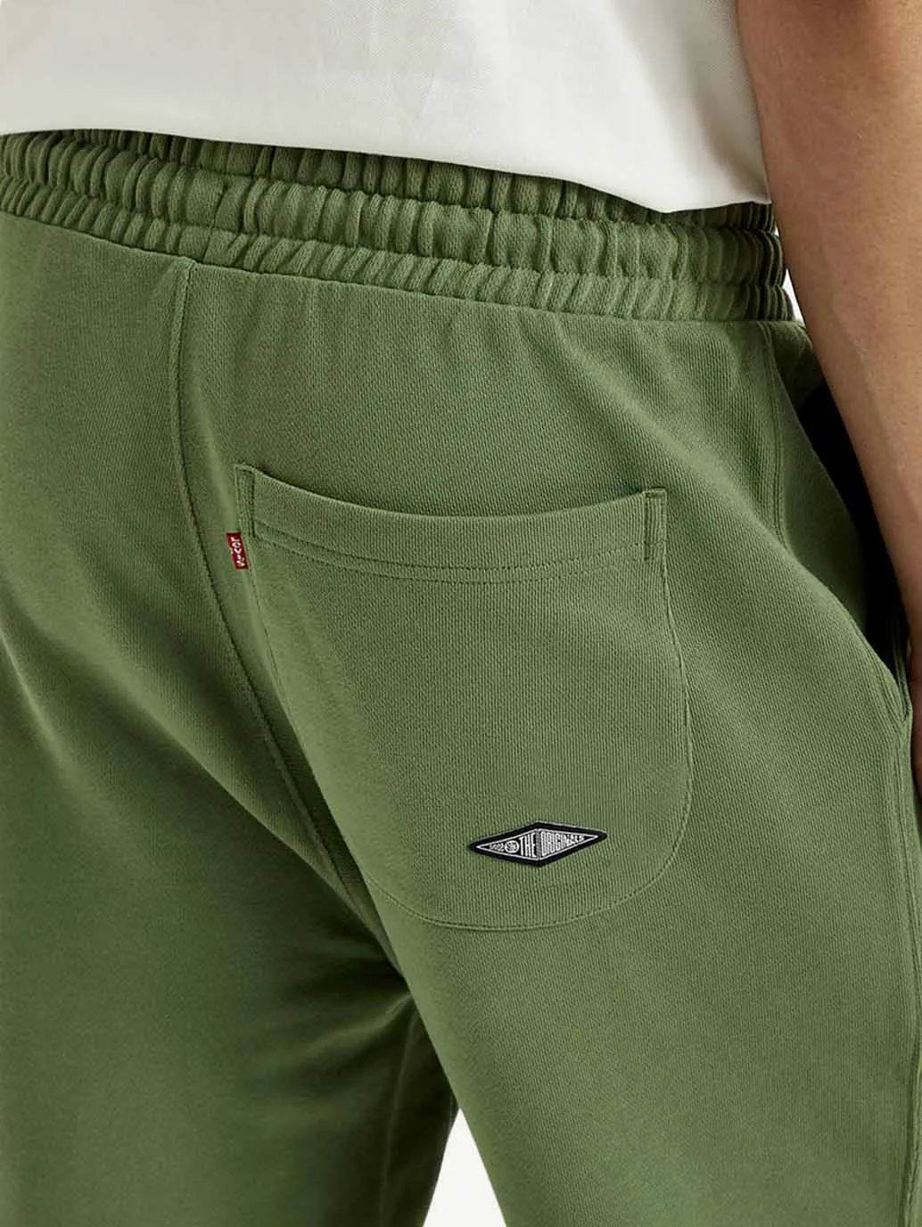 Men's Green Solid Utility Joggers