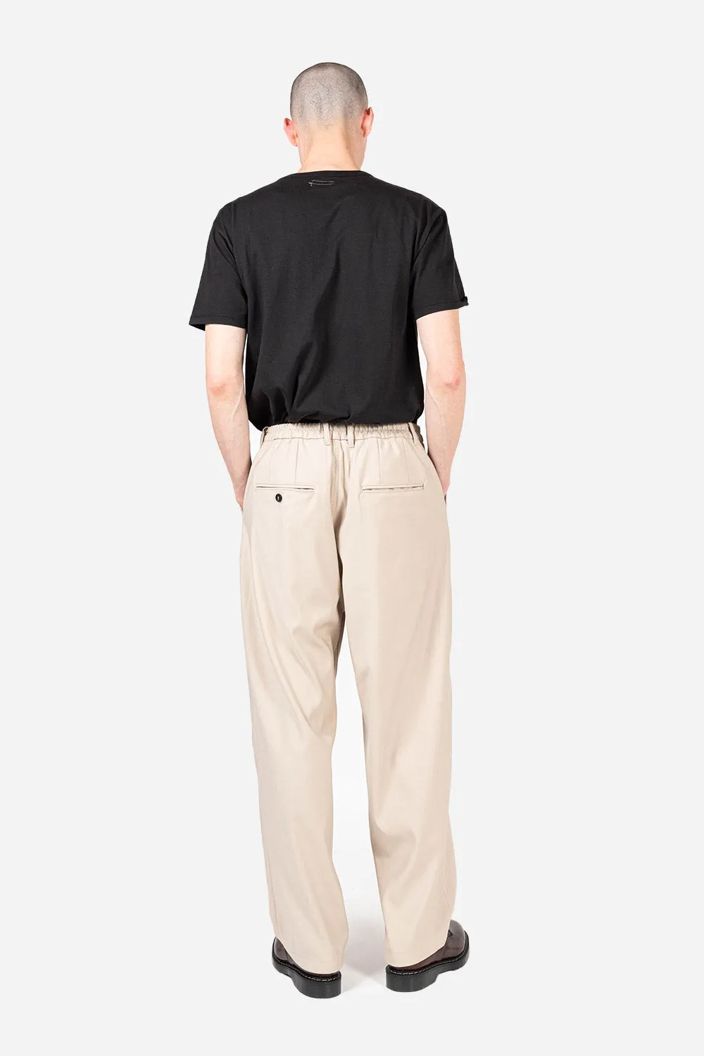 One Tuck Easy Slacks - Beige