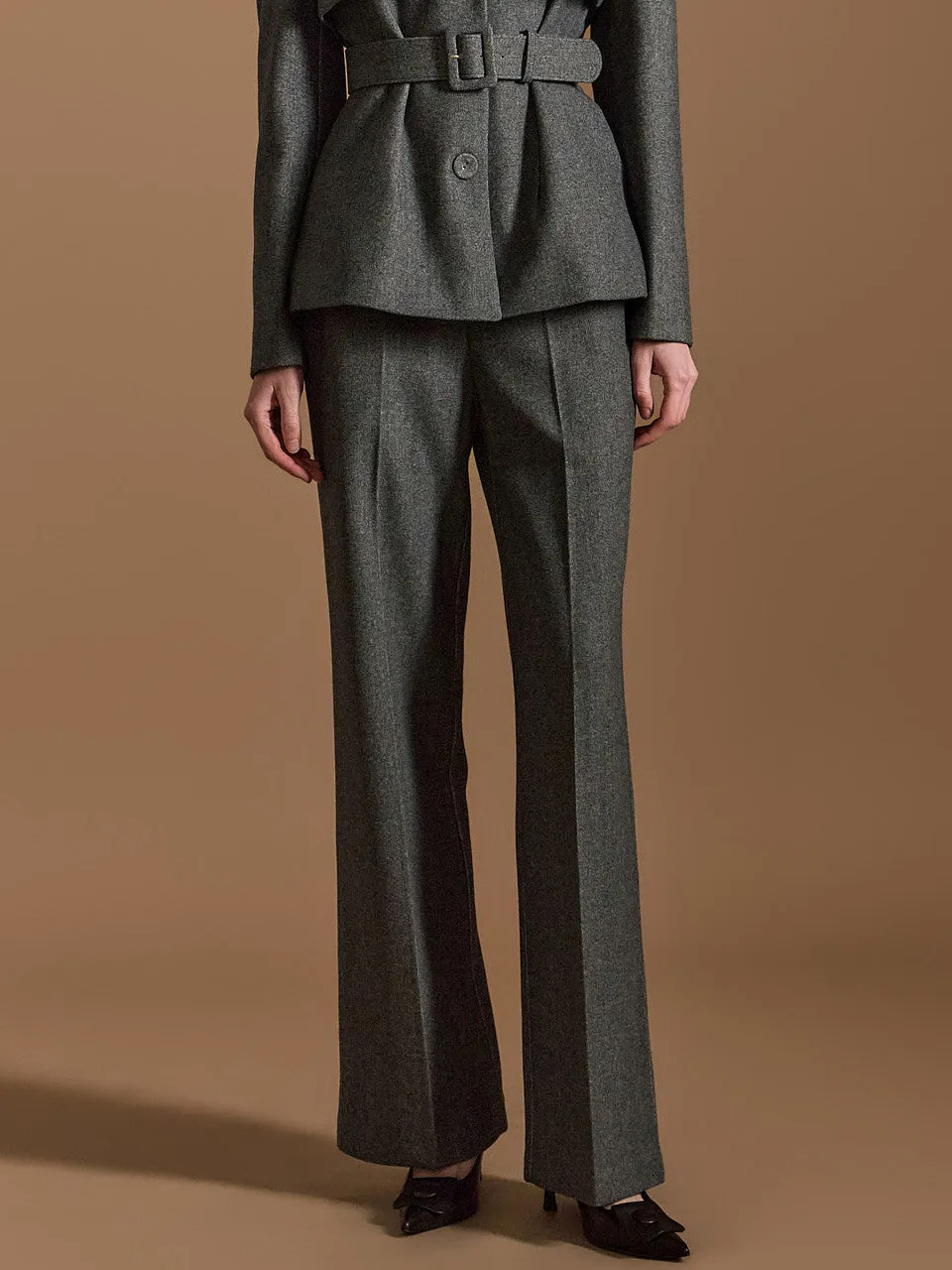 P3340 Pintuck Slacks *Addtional L Size Version*